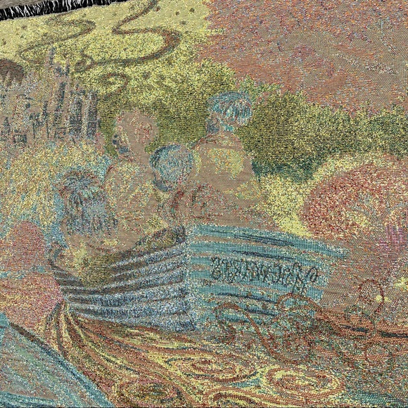 Vintage Harry Potter Journey to Hogwarts Woven Tapestry Blanket Throw - Picture 12 of 12